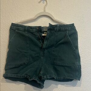 Universal Thread Green Jean Shorts Relaxed Fit